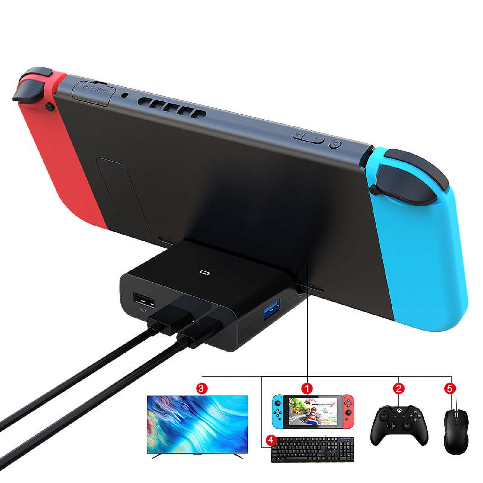 TV Docking Station for Nintendo Switch, Portable Dock Station Compatib –  Leadchuang