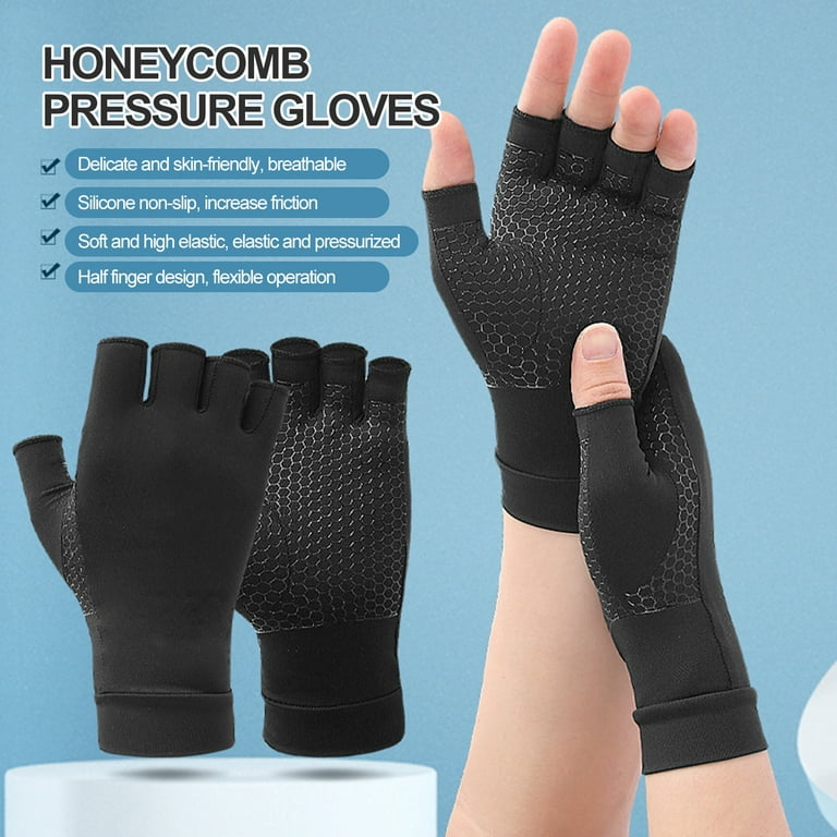 Lightweight Fingerless Garden Gloves - 2 Pairs Half-Finger Nylon Gloves For Grafting & Bonsai Work
