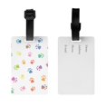 thumbnail image 2 of PAYOHTO Luggage Tags for Suitcases Colorful Prints Cat Dog Paw PVC Lable for Travel Bag, 2 of 7