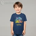 thumbnail image 2 of Boy's Pokemon Pikachu and Eeveelutions Logo  Graphic Tee Navy Blue Heather X Large, 2 of 9