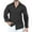 Black, variant on qolati Men's Muscle Fit Dress Shirts Casual Long Sleeve Buttons Down Henleys Blouse Classic Solid Color Business Work Shirts