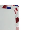 thumbnail image 3 of Ambesonne 4th of July Fitted Sheet, Heart Shaped Flags, Twin XL Size, Red White and Navy Blue, 3 of 3