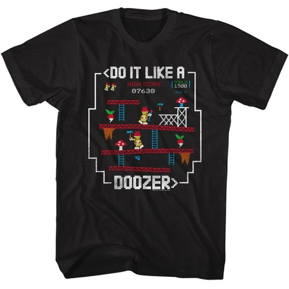 Fraggle Rock Like a Doozer Black Adult T-Shirt