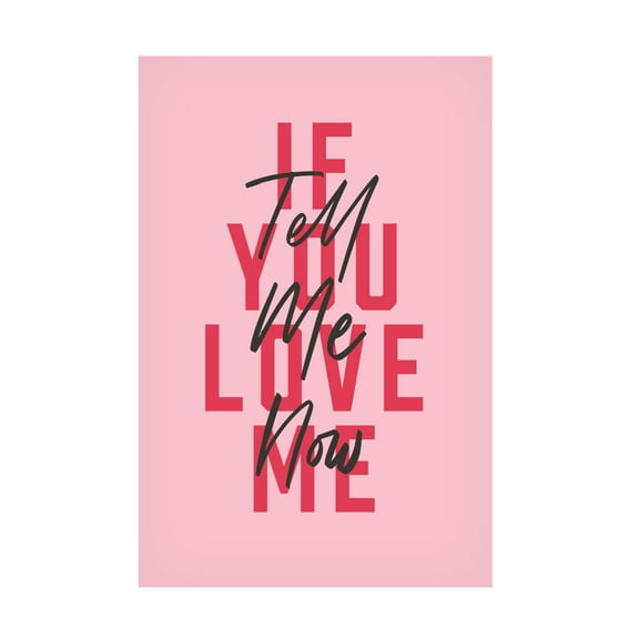 Trademark Fine Art Frankie KerrDineen Tell Me Now Canvas Wall Art