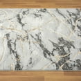 thumbnail image 6 of Luxe Weavers Ivory 9x12 Marble Abstract Area Rug Gold, Stain-Resistant Carpet, 6 of 10
