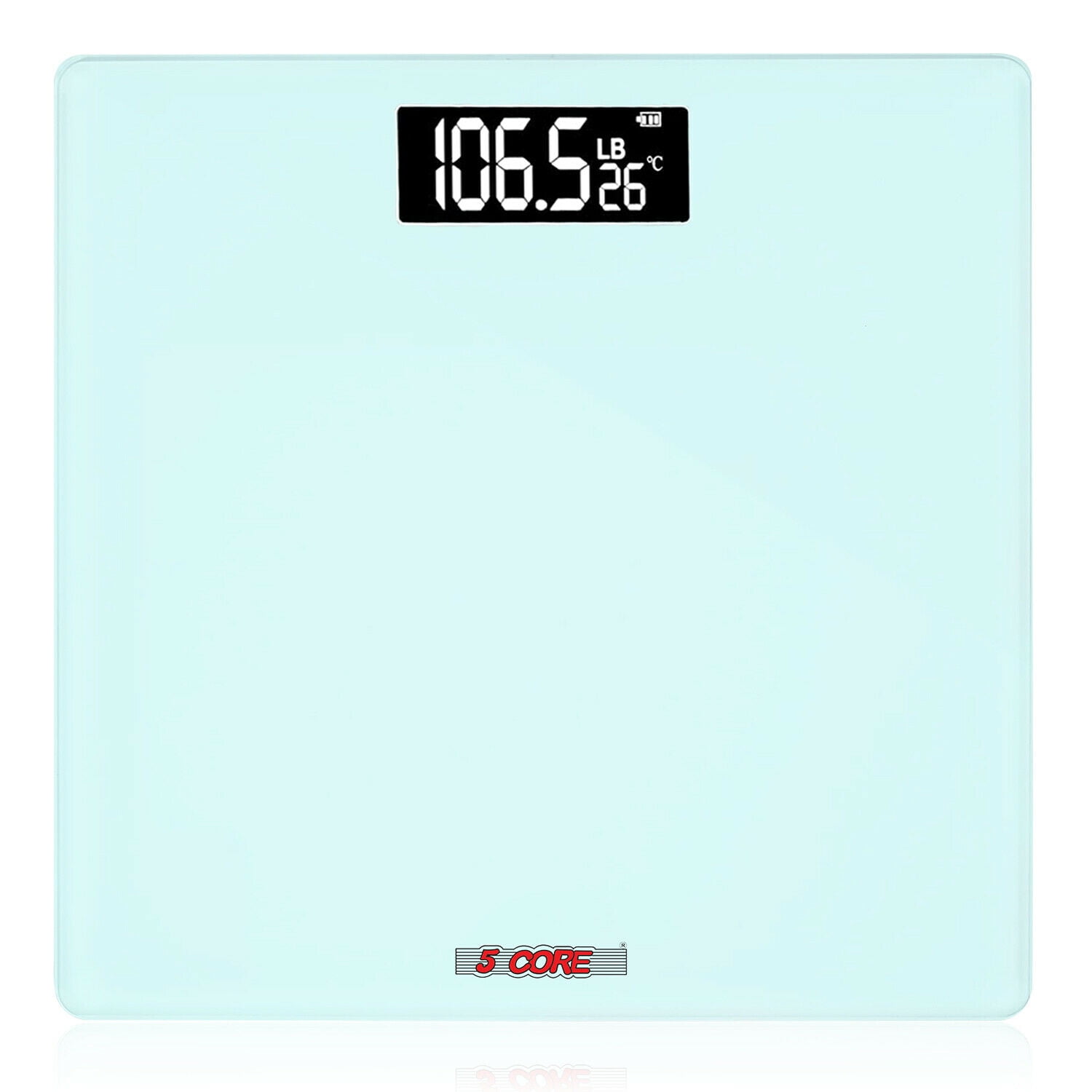 5 Core Inc Rechargeable Digital Scale for Body Weight,High Capacity - 400  lbs. Large Display, 1 Pack - Kroger