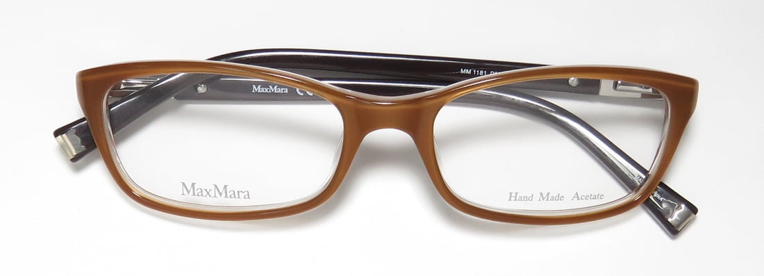 Max Mara マックスマーラ MM5168-D 048 Eyeglass Frames Brown MAX MARA Eyeglasses 1181 0DMA Honey Brown 51MM - Walmart.com