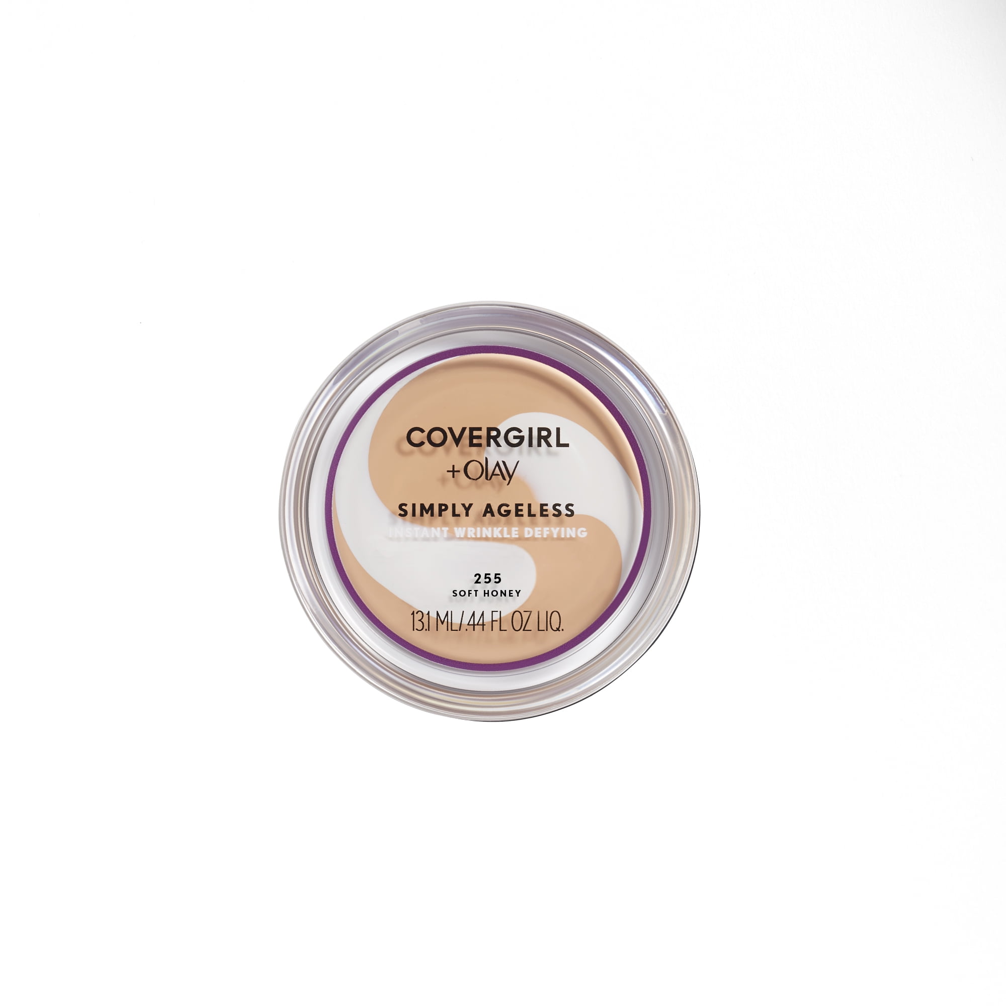 COVERGIRL Fond de teint Simply Ageless Instant Wrinkle Defying avec complexe hyaluronique, vitamine C et niacinamide - SPF 28, 100% sans cruauté