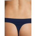 thumbnail image 4 of Hanes Ultimate Women's Breathable Comfort Flex Fit Thong, 4-pack, 4 of 11