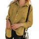 thumbnail image 1 of Txlixc Blusa vaquera de moda femenina, solapa de color sólido, botón de manga larga, blusa vaquera suelta Txlixc moda, 1 of 9
