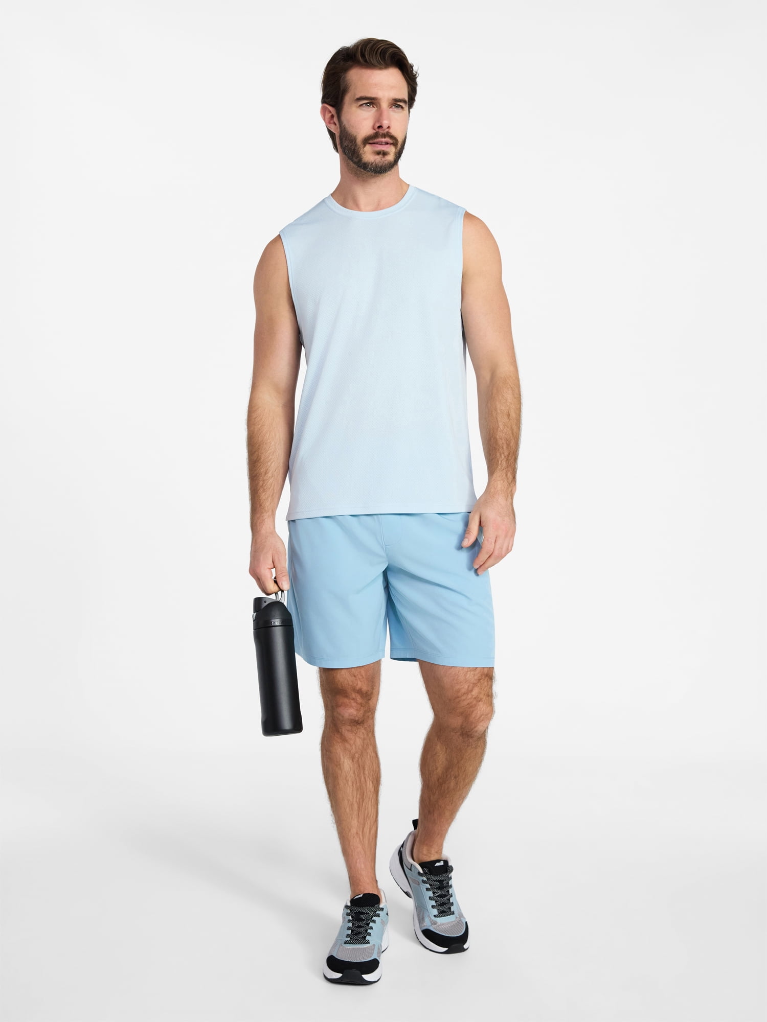 Athletic Works Men’s Sleeveless Mesh Muscle Tee, Sizes XS-5XL