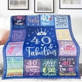 thumbnail image 4 of LHSHID 40th Birthday Gifts for Women Funny Blanket Womens 40th Birthday Gifts Ideas Birthday Gifts for Women 40th Birthday Decorations Women Unique 40th Birthday Blanket 50"x60", 4 of 6