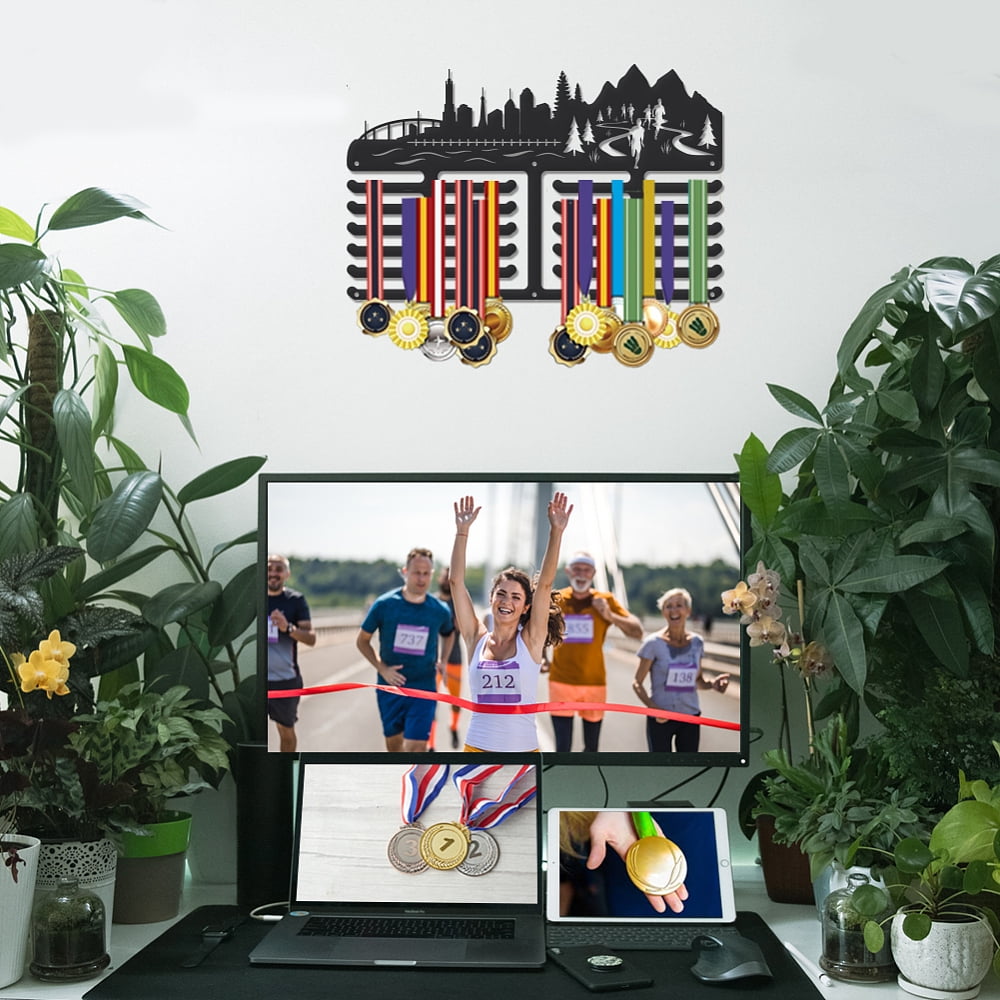 Medal Hanger Medals Holder Personalised Award Black Metal for Athletes for DIY