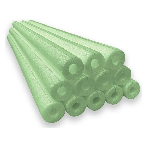 Clamp-On Standard Size Foam Noodles 12 Count - Lime