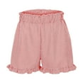 thumbnail image 7 of Stephy Striped High Waisted Casual Shorts for Women's Summer New Hot Pants Versatile Wide Leg Pants, Red, L, 7 of 7