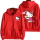thumbnail image 5 of Sudadera con capucha y cremallera para mujer, ropa de calle Kawaii con estampado de Hello Kitty, Sanrio, otoño e invierno, 2024, 5 of 6