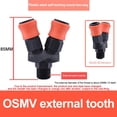 thumbnail image 5 of BTOER Quick Coupling Plastic Two-way Pneumatic Air Hose Fittings Male/Female, 5 of 5