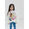 thumbnail image 5 of Barbie Toddler Girls Pullover Crossover Fleece Hoodie and Leggings Outfit Set Toddler to Big Kid, 5 of 5