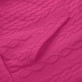 thumbnail image 3 of Oksale Long Sleeve Shirts for Women with Hood Loose Fit Textured Hoodies with Pockets Button Tops for Going Out Hot Pink M, 3 of 7