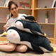 thumbnail image 5 of Muñeco de pingüino de postura suave y adorable, animal de acuario, muñeco de tela de peluche para dormir, almohada larga, 5 of 6