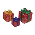 thumbnail image 2 of 3 cajas de regalo iluminadas para Navidad, adornos para regalos, cajas de regalo iluminadas, decoración navideña para tiendas, hoteles, árboles de Rojo, 2 of 8