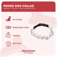 thumbnail image 2 of Downtown Pet Supply Prong Collar for Dogs Adjustable Dog Training Collar Black, M, 2 of 7