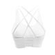 thumbnail image 1 of Ropa interior deportiva para mujer con almohadilla extraíble Chaleco de entrenamiento de ropa interior de yoga con cordones y espalda cruzada sexy - Blanco, 1 of 6