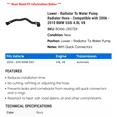 thumbnail image 2 of Lower - Radiator To Water Pump Radiator Hose - Compatible with 2006 - 2010 BMW 550i 4.8L V8 2007 2008 2009, 2 of 2
