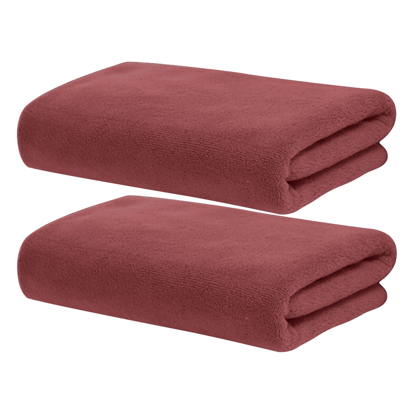 HCBY 2-Pack Quick Dry Microfiber Bath Towels, Super Absorbent