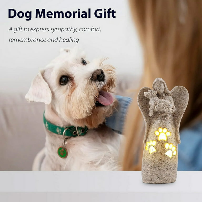 Dog Pet Memorial Gifts Dog Candle Holder Statue Pet Loss Gifts