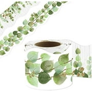 Eucalyptus Die-Cut Border Trim 36ft Per Roll Two Sided Printed Leaves Border for Classroom Back to School Decoration