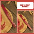 thumbnail image 3 of OULII 10 Pcs Fourchette à Crabe en Plastique Rouge en Forme de Requin pour Usage Polyvalent, 3 of 7