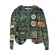 thumbnail image 2 of Xuyuer St. Patrick's Day Round Neck Sweatshirt for Women Lucky Shamrock Long Sleeve Shirt Ireland Gift Clover Print Fit Casual Pullover Fashion Loose Tops, 2 of 5