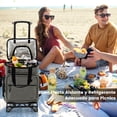 thumbnail image 4 of Costway 3 en 1 Carro Nevera Grande de Ruedas 40L Aislamiento Térmico y Antifugas con Bolsa Desmontable Asa Placa Inferior para Camping Picnic, 4 of 10