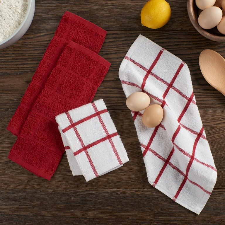 Rada Cutlery Textured Dishcloths Cotton Polyester Blend Kitchen Dish  Towels, 2 Pack, Multicolored