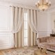 thumbnail image 5 of Cortinas de encaje de doble capa con forro opaco | Cortinas térmicas 2 en 1 transparentes y opacas | Tratamiento de ventanas que bloquea la luz para dormitorio y sala de estar, 5 of 6