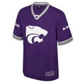 thumbnail image 2 of Men's Colosseum  Purple Kansas State Wildcats Nothing But The Hits Football Jersey, 2 of 3