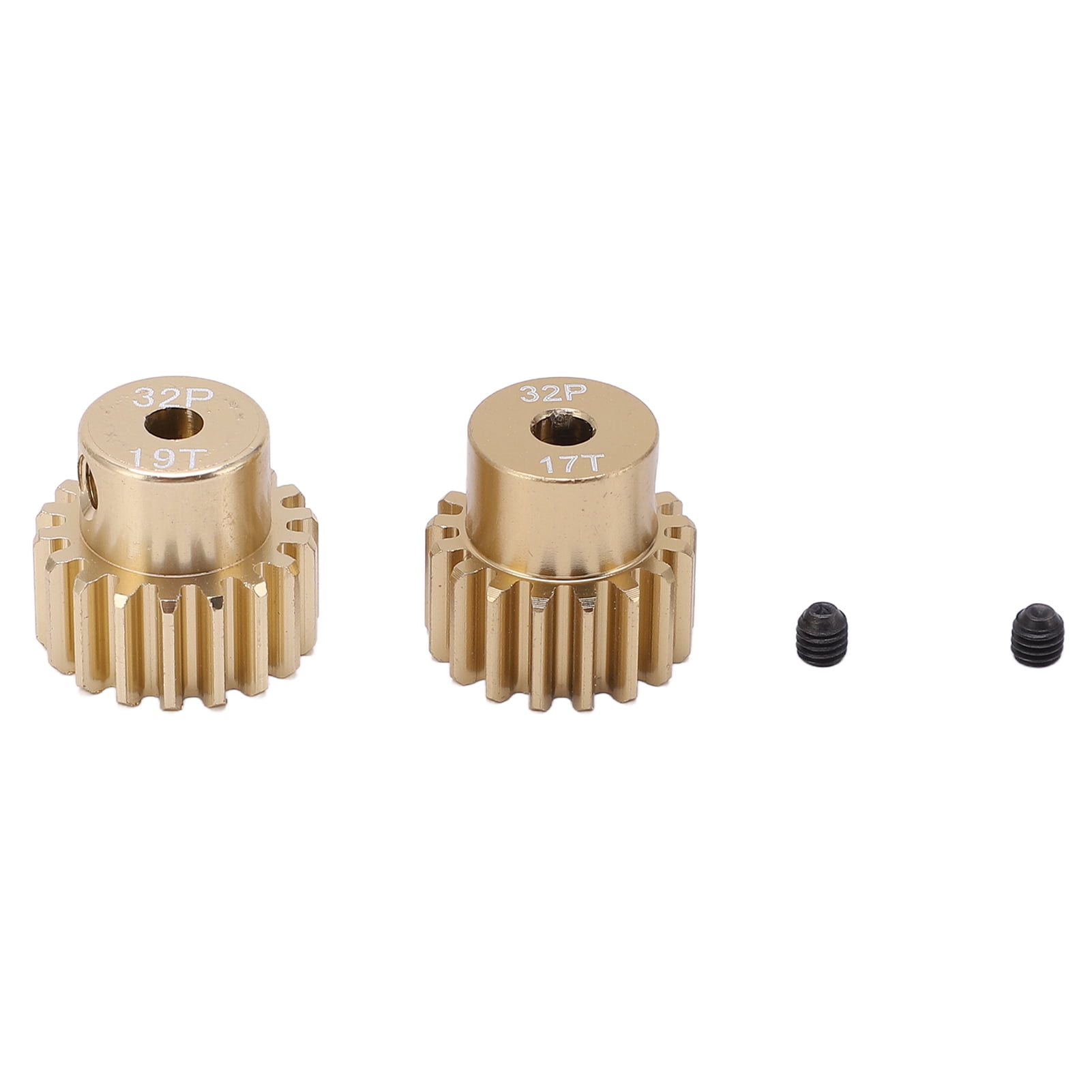 Pignoni In Alluminio Passo 32P Per Motori RC - Albero 3mm O 3.175mm, Denti 9T A 24T, Scala 1:8/1:10