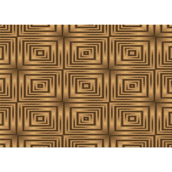 Ahgly Company Machine Washable Indoor Rectangle Transitional Dark Bronze Brown Area Rugs, 2' x 5'