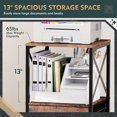 thumbnail image 2 of 3 Drawers Vertical Wood File Cabinet, Mobile Filing Cabinet with Open Storage Shelves & Adjustable feet, Filing Cabinets for Home Office, Fits A4 or Letter Size, Easy to Assemble, 2 of 6