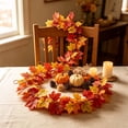 thumbnail image 4 of Yakvarog Artificial Fall Garland Maple Leaf, 39"/Piece Hanging Vines Garland Faux Autumn Foliage Garland Thanksgiving Fall Decor for Home Wedding Fireplace Party Christmas, 4 of 6