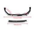 thumbnail image 5 of NINTE Front Bumper Lip for 2023-2024 Honda CR-V CRV ABS 3 Pieces Spoiler Splitter Carbon Fiber Look, 5 of 16