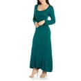 thumbnail image 3 of 24/7 Comfort Apparel Women's Long Sleeve Maxi Dress, 3 of 4