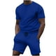 thumbnail image 1 of Conjunto de Pantalones de Dos Piezas de Color Sólido Casual de Manga Corta de los Hombres Camiseta Y Pantalones de Playa con Bolsillos Verano, 1 of 5