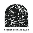 thumbnail image 3 of lanema Black White Unisex Beanie Hat Y2K Girls Warm Hat Photo Props Versatile Hip Hop Hat for Autumn and Winter, 3 of 15