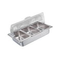 thumbnail image 4 of Tnarru Buffet Chafer Set Chafing Buffet Chafer Set Parties Catering Events Banquet Rectangular Catering Stainless Steel Chafing Dish 3 slots, 4 of 8