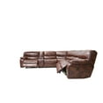 thumbnail image 4 of ACME Brax Power Motion Sectional Sofa in Two Tone Brown Synthetic Leather, 4 of 6