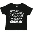 thumbnail image 3 of Inktastic My Best Friend is My Grammy with Hearts Boys or Girls Toddler T-Shirt, 3 of 5