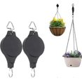 thumbnail image 1 of Polea para cesta colgante Nirvana, 2 ganchos ajustables para cestas de flores, colgador de plantas, poleas ajustables para plantas, poleas retráctiles para plantas, para colgar, 1 of 5
