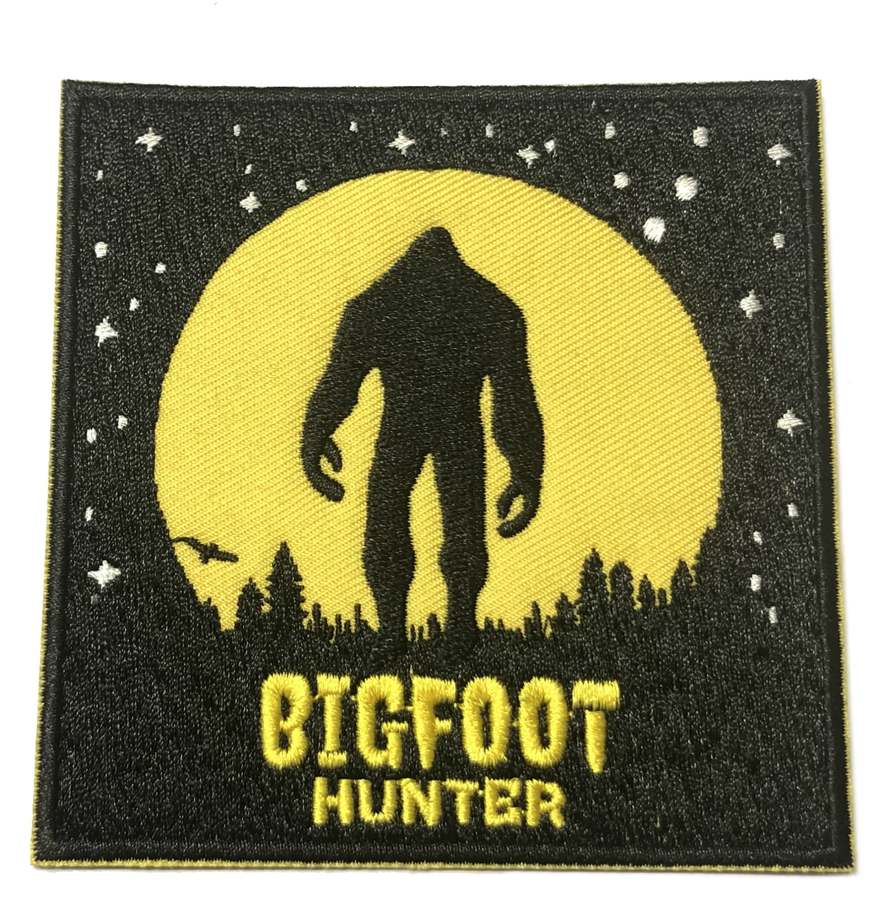 Bigfoot Hunter Embroidered Patch Iron/SewOn Applique XFiles Cryptid